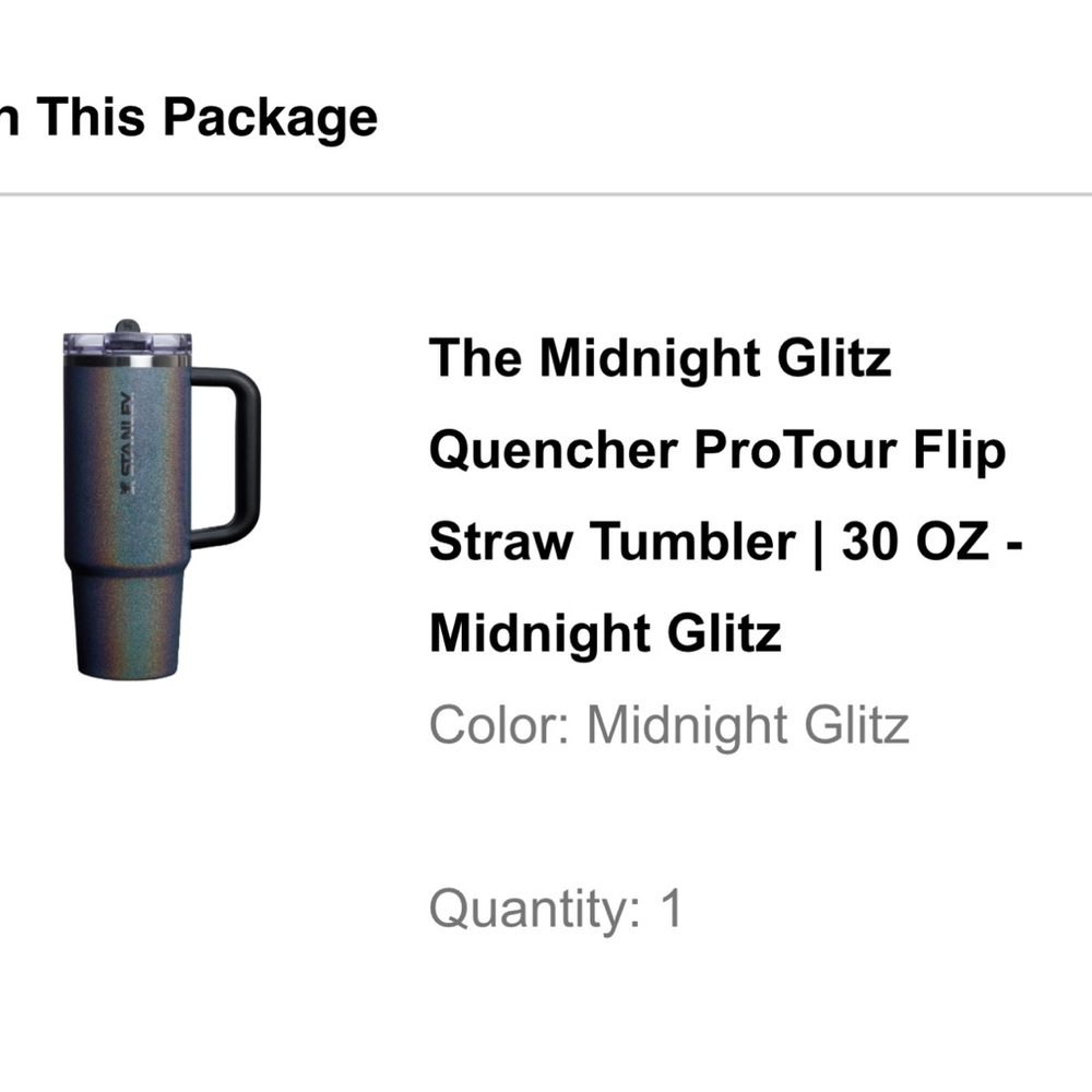 Stanley Midnight Glitz ProTour Tumbler